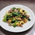 watership's cooksnap of when they made サッと炒めて【豚小松菜と卵のサッと炒め】.