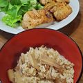 momoco's cooksnap of when they made 美味さ際立つ！筍とおかかの炊き込みご飯。.