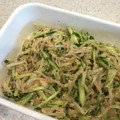 msyri's cooksnap of when they made きゅうりともやしのシーチキン和え♫.