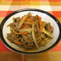 龍青空ママ's cooksnap of when they made 牛肉とゴボウの炒め物.