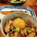 みーにゃみーにゃ's cooksnap of when they made 鶏つくね玄米丼.