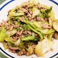 aaacham3m's cooksnap of when they made ご飯がすすむ！ひき肉とキャベツ炒め.