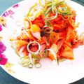 かわゆう1211's cooksnap of when they made 辛さ控えめ　豚葱キムチ(｡≖‿≖).