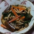 のちぞう's cooksnap of when they made 便秘に♪簡単!ごぼうときのこのピリ辛炒め.