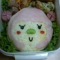 yurizumi's cooksnap of when they made でこぼこフレンズ＊まる●キャラ弁.