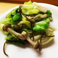 snowy08's cooksnap of when they made キャベツとしめじの塩昆布＆塩麴和え.