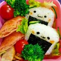 たにたーに's cooksnap of when they made 子供が喜ぶお弁当☆簡単四角いおにぎり弁当.