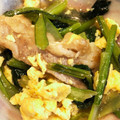 atomog's cooksnap of when they made サッと炒めて【豚小松菜と卵のサッと炒め】.