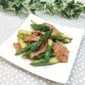 Satoco❋'s cooksnap of when they made アスパラとベーコンのマヨ炒め.