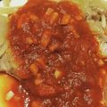 ひろや66's cooksnap of when they made 豚ロースのトマトガーリックソースがけ.