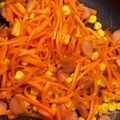 ☆ドキンちゃん☆”'s cooksnap of when they made 人参・ベーコン・コーンのカレー炒め.