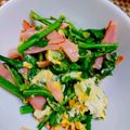 りえー。's cooksnap of when they made 【リメイク】かき菜とベーコンの卵炒め.