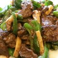 よし坊's cooksnap of when they made コツ発見！牛肉の黒こしょう炒め.