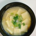 mayurich's cooksnap of when they made ふんわり～♪高野豆腐の卵スープ.
