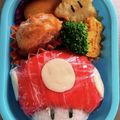むぎこう's cooksnap of when they made キャラ弁☆マリオの赤いキノコ.