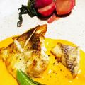 pocomiruru's cooksnap of when they made 鯛のポワレ☆パプリカソース添え.