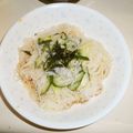 白いぐれーぷ's cooksnap of when they made 簡単♩胡瓜とじゃこでさっぱり素麺❀.