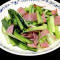 オイゼビウス's cooksnap of when they made 小松菜とベーコンのにんにく醤油炒め.