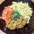 metabo3号's cooksnap of when they made ネバネバ＆ふわふわ♪炒り卵入り納豆.