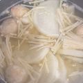 にじママ☆'s cooksnap of when they made 鶏団子と大根もやし簡単スープ.