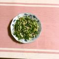 クック1V5K8H☆'s cooksnap of when they made 豆苗ときゅうりのごま油和え.
