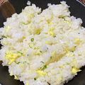 no:no's cooksnap of when they made 鶏ガラと炒り卵で♪チャーハン風混ぜご飯.