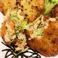 ネコ家族's cooksnap of when they made 私の自慢！ブロッコリー入り♪メンチカツ.