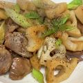 yummy?'s cooksnap of when they made おつまみに☆砂肝と蓮根のソテー.