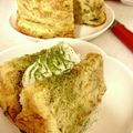 ぢんぴよ's cooksnap of when they made きな粉シフォン❀抹茶黒蜜マーブル.