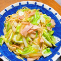 クック6U7INU☆'s cooksnap of when they made 簡単！キャベツとハムの和風パスタ.