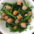 HappyYumi's cooksnap of when they made 超簡単♪ウィンナーとほうれん草のソテー☆.