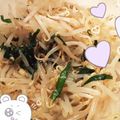 lukumomo's cooksnap of when they made もやしとニラの韓国風サラダ.