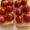 蜜柑の花's cooksnap of when they made プチトマトのオープントースト.