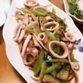 τомоко's cooksnap of when they made セロリとイカのさっと炒め.