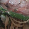 カクヨ's cooksnap of when they made 生ハムとアスパラのクリームパスタ.