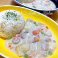 YUH♡ママ's cooksnap of when they made かける派★簡単ウィンナーベジシチュー.