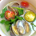 りいママPAD's cooksnap of when they made あさりの白だしスープボンゴレパスタ風簡単.