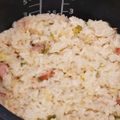 ゆ→ちむ❦180SX's cooksnap of when they made 炊飯器で簡単チャーハン♫.