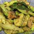 Remtan's cooksnap of when they made きのこと夏野菜のバジル炒め.