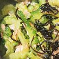 丸ピチョ's cooksnap of when they made 簡単！ゴーヤツナ塩昆布和え.