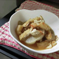 ビギナーえい's cooksnap of when they made 自家製冷凍大根と油揚げの煮物.