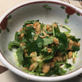 明日の風☆'s cooksnap of when they made 三つ葉と桜えびの納豆あえ☆柚子胡椒風味♪.