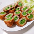 ぱふ♪'s cooksnap of when they made さやえんどうの肉巻きフライ.