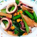 DORA＊DORA's cooksnap of when they made イカとじゃがいも小松菜のバター醤油炒め.