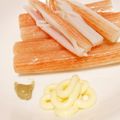hitomi♪＊'s cooksnap of when they made カニカマ❤わさびマヨネーズおつまみサラダ.