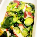 デコねこ！'s cooksnap of when they made タコきゅうりわかめの酢の物(土佐酢で).