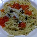なっちゃん３１１'s cooksnap of when they made 松茸のお吸い物でとびっこパスタ☆.