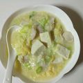 pfizer's cooksnap of when they made ◌ささみとくずし豆腐の卵スープ◌.