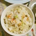 mmameco's cooksnap of when they made 牛蒡枝豆炊き込みご飯♪簡単炊飯器で.