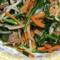 みりん調味料's cooksnap of when they made 豚バラとニラの中華炒め.